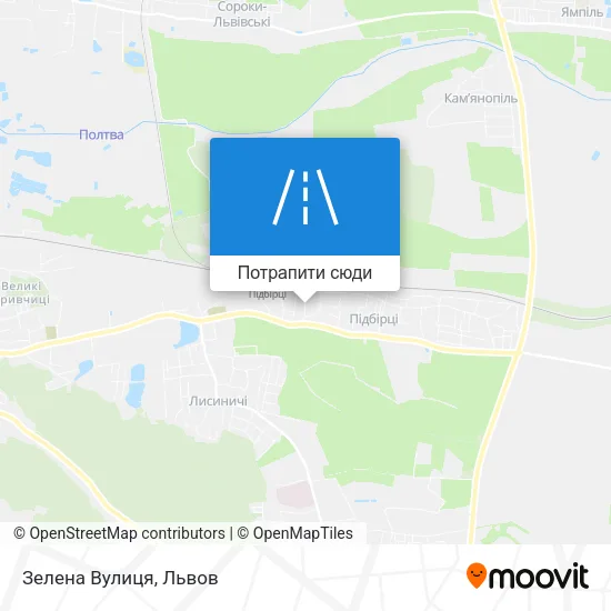 Карта Зелена Вулиця