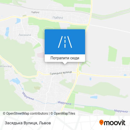 Карта Засядька Вулиця
