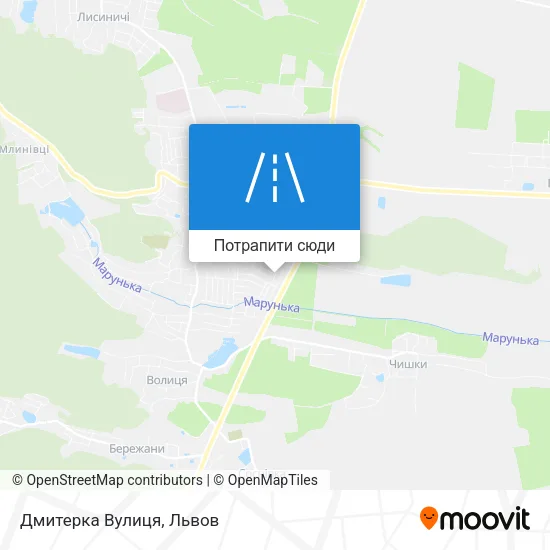 Карта Дмитерка Вулиця