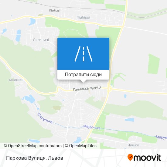 Карта Паркова Вулиця