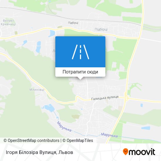 Карта Ігоря Білозіра Вулиця