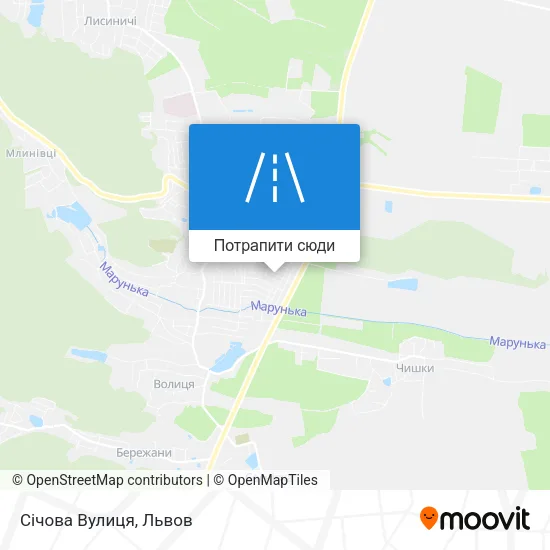 Карта Січова Вулиця