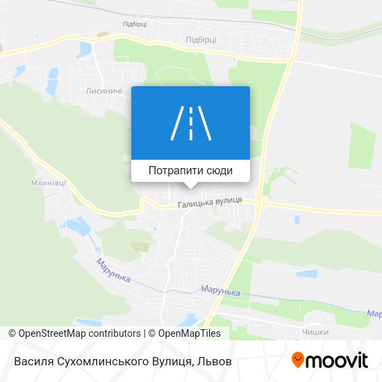 Карта Василя Сухомлинського Вулиця