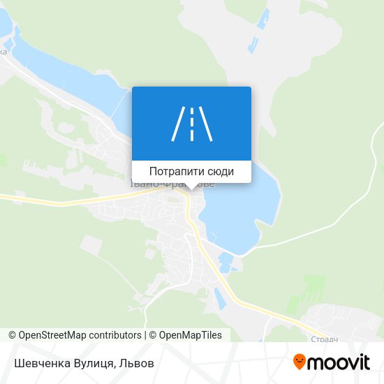 Карта Шевченка Вулиця
