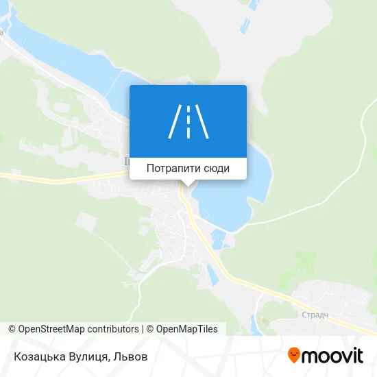Карта Козацька Вулиця