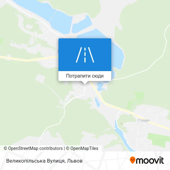 Карта Великопільська Вулиця