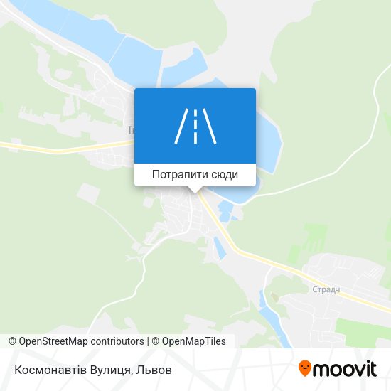 Карта Космонавтів Вулиця