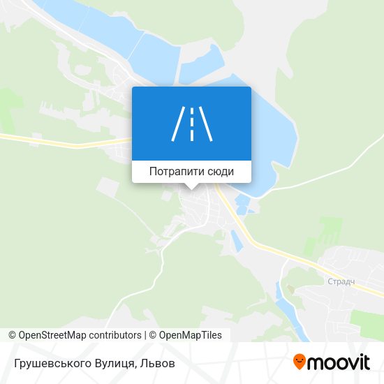 Карта Грушевського Вулиця