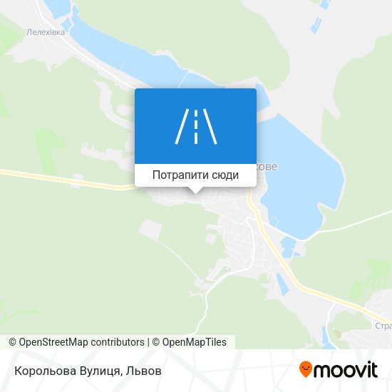 Карта Корольова Вулиця