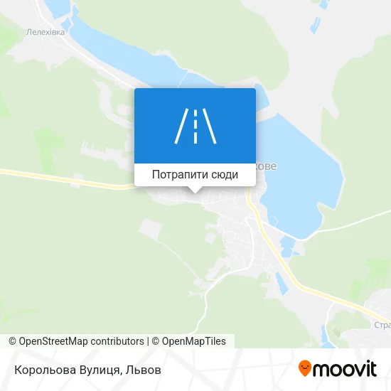 Карта Корольова Вулиця