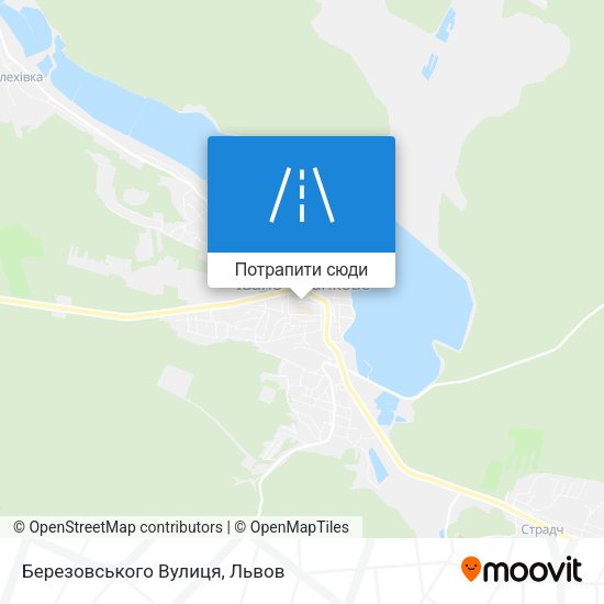 Карта Березовського Вулиця