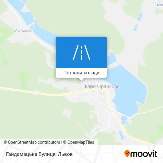 Карта Гайдамацька Вулиця