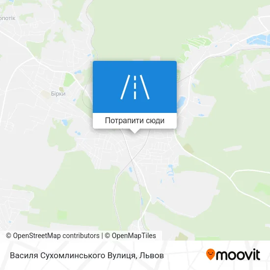 Карта Василя Сухомлинського Вулиця