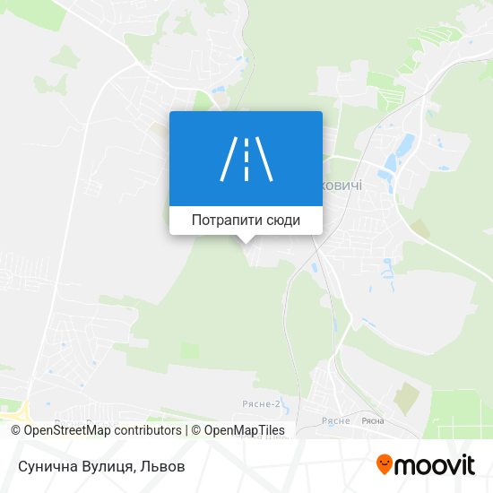 Карта Сунична Вулиця
