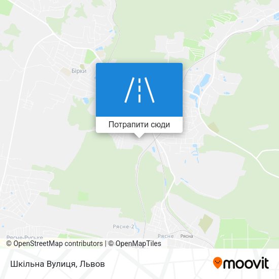 Карта Шкільна Вулиця