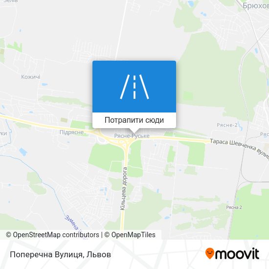 Карта Поперечна Вулиця