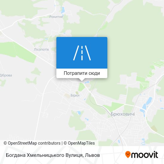 Карта Богдана Хмельницького Вулиця
