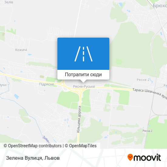 Карта Зелена Вулиця