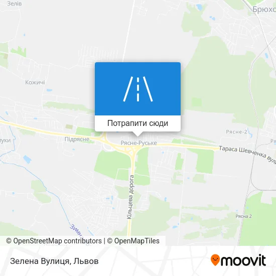 Карта Зелена Вулиця