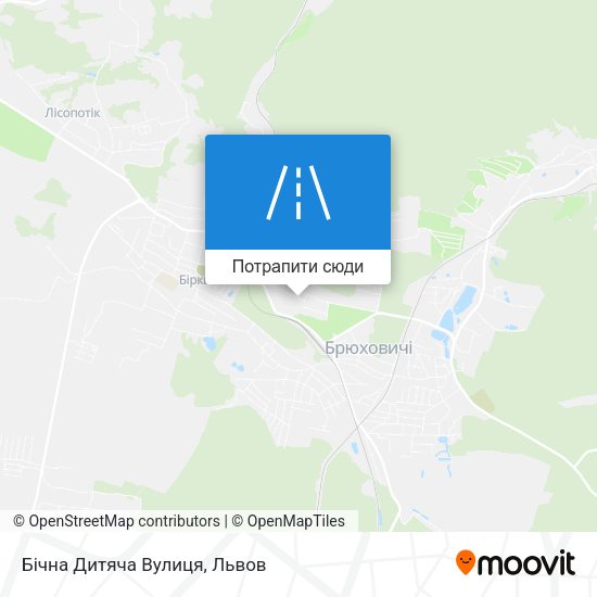 Карта Бічна Дитяча Вулиця