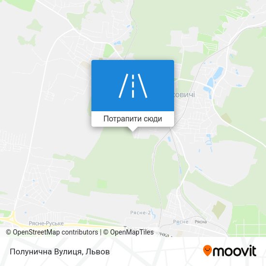 Карта Полунична Вулиця