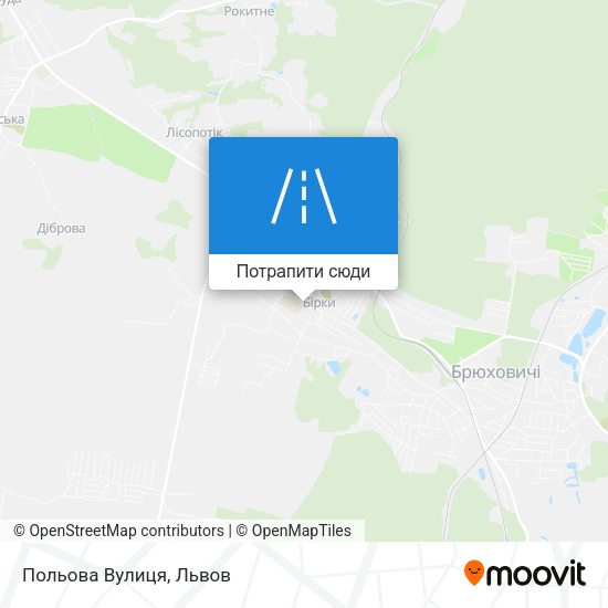 Карта Польова Вулиця