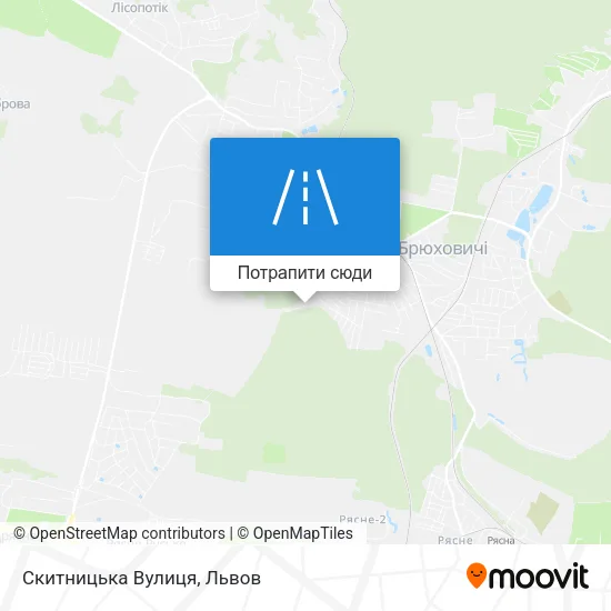 Карта Скитницька Вулиця