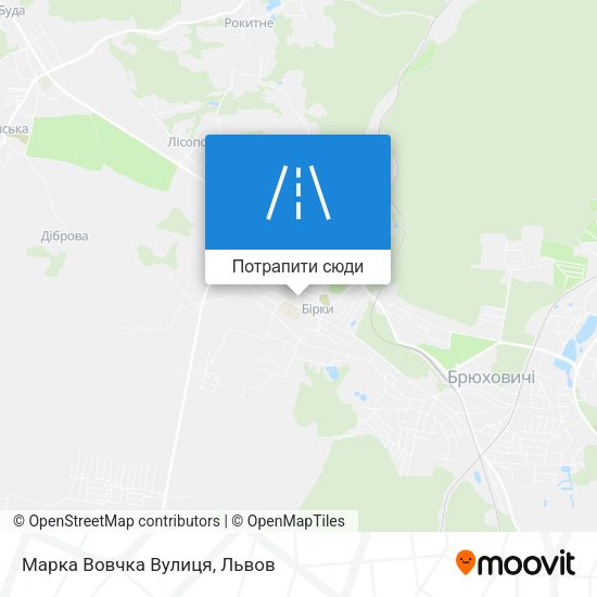 Карта Марка Вовчка Вулиця