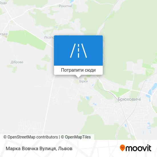 Карта Марка Вовчка Вулиця