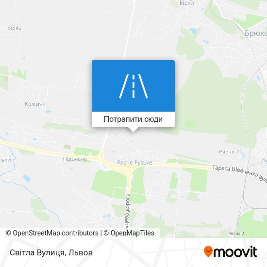 Карта Світла Вулиця