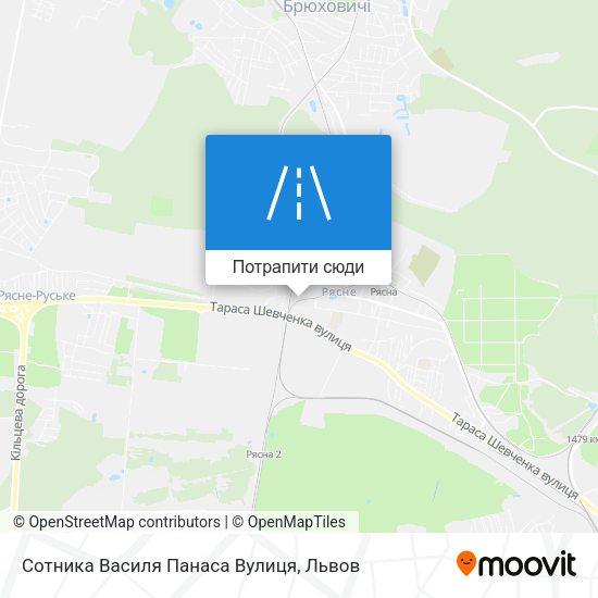 Карта Сотника Василя Панаса Вулиця