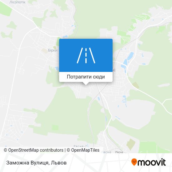 Карта Заможна Вулиця