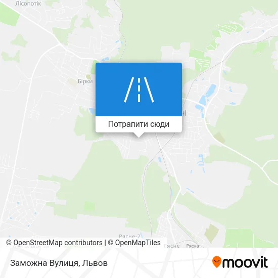 Карта Заможна Вулиця