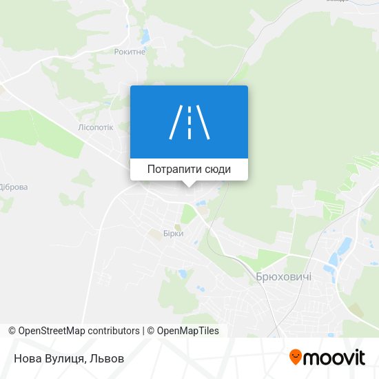 Карта Нова Вулиця