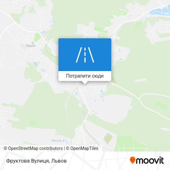 Карта Фруктова Вулиця