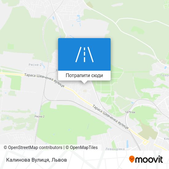 Карта Калинова Вулиця