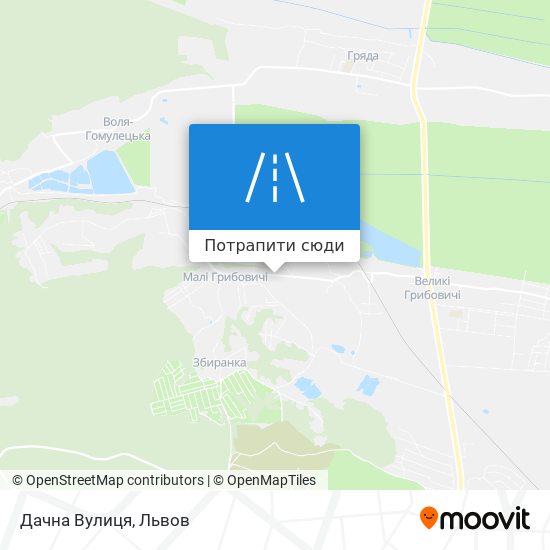 Карта Дачна Вулиця