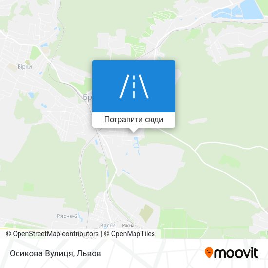 Карта Осикова Вулиця