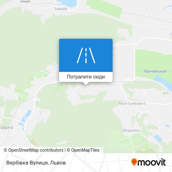 Карта Вербівка Вулиця