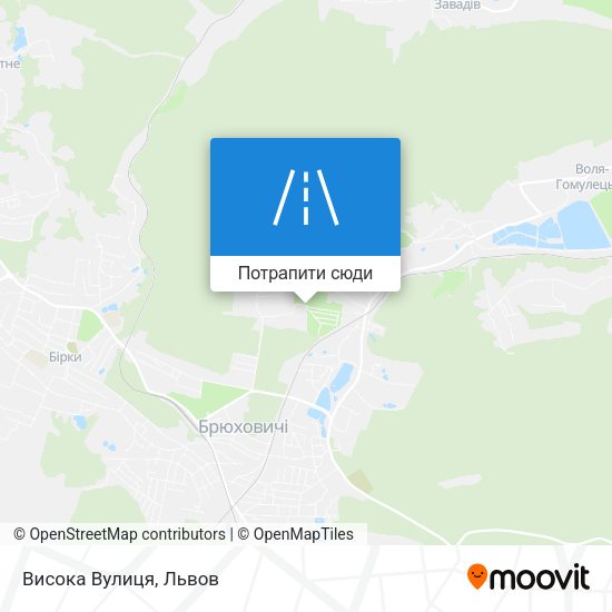 Карта Висока Вулиця