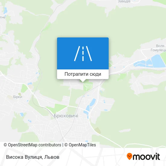 Карта Висока Вулиця
