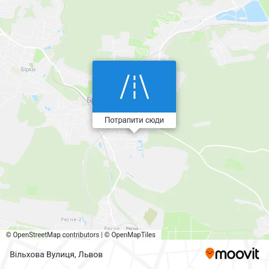 Карта Вільхова Вулиця