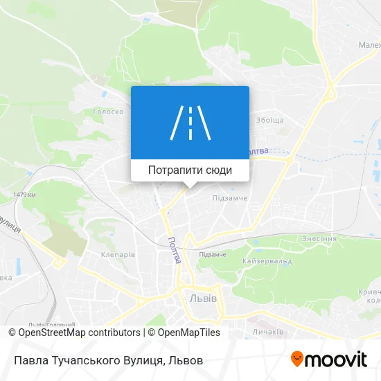 Карта Павла Тучапського Вулиця