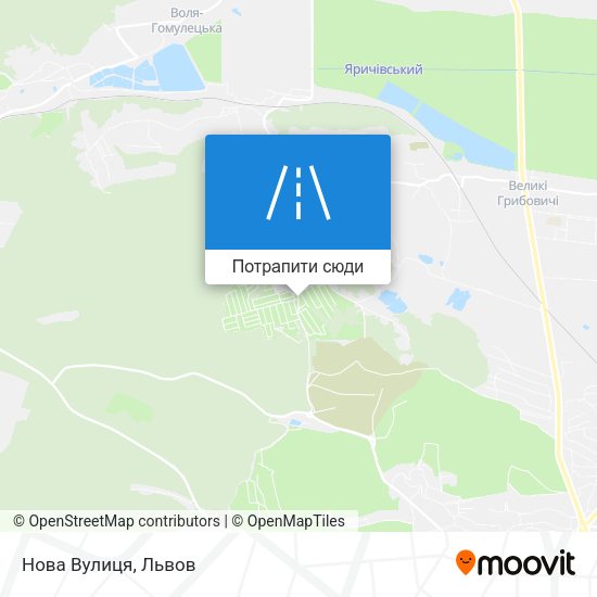 Карта Нова Вулиця