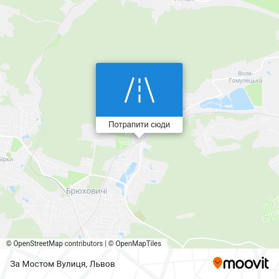 Карта За Мостом Вулиця