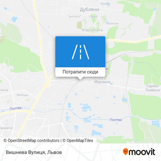Карта Вишнева Вулиця
