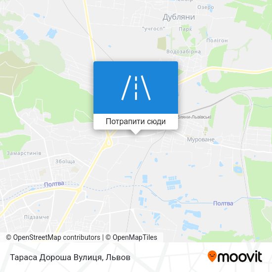 Карта Тараса Дороша Вулиця