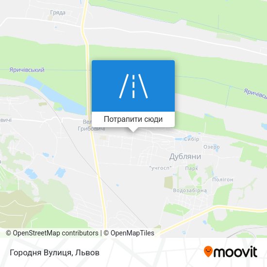 Карта Городня Вулиця