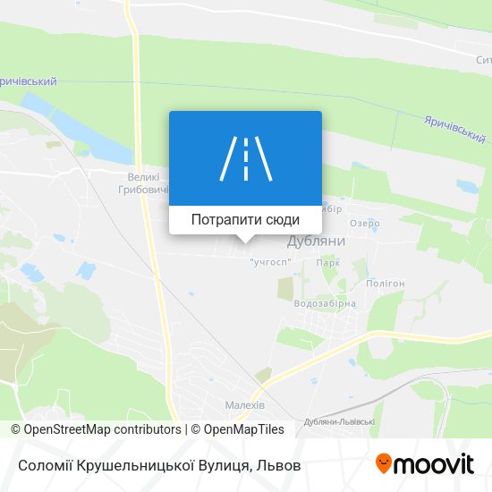 Карта Соломії Крушельницької Вулиця