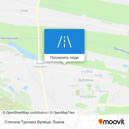 Карта Степана Турчака Вулиця